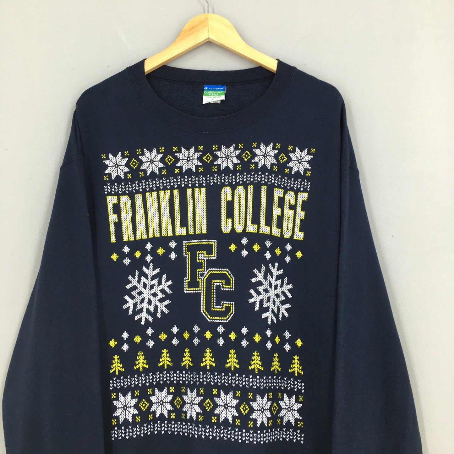 Champion Franklin College Blue Jumper XLarge