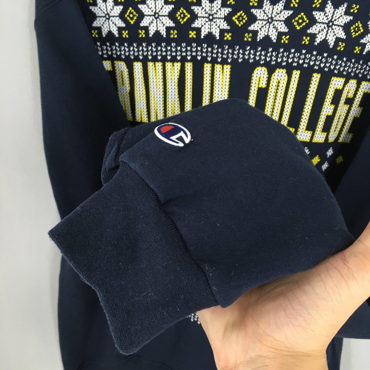 Champion Franklin College Blue Jumper XLarge