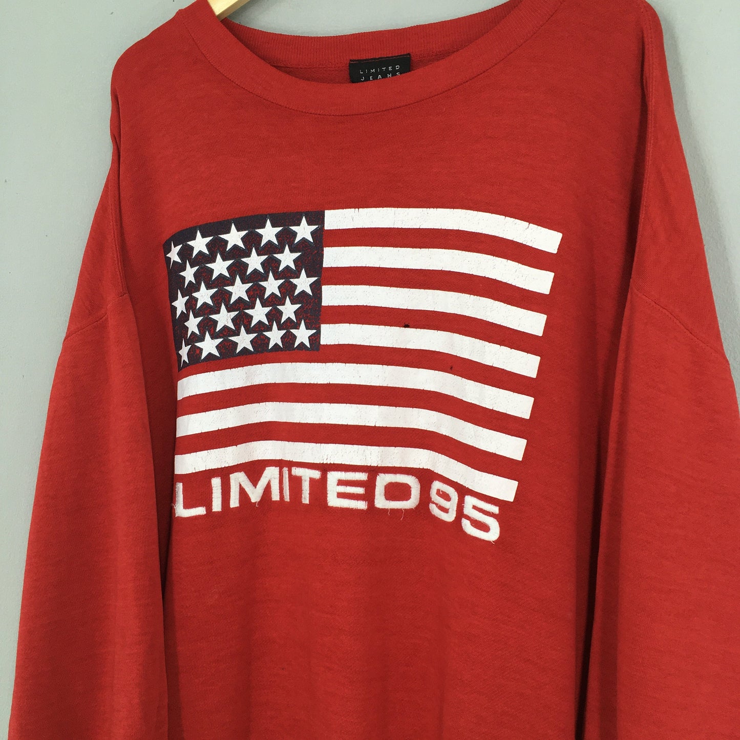 Limited 95 America Flag Red Sweater 2XLarge