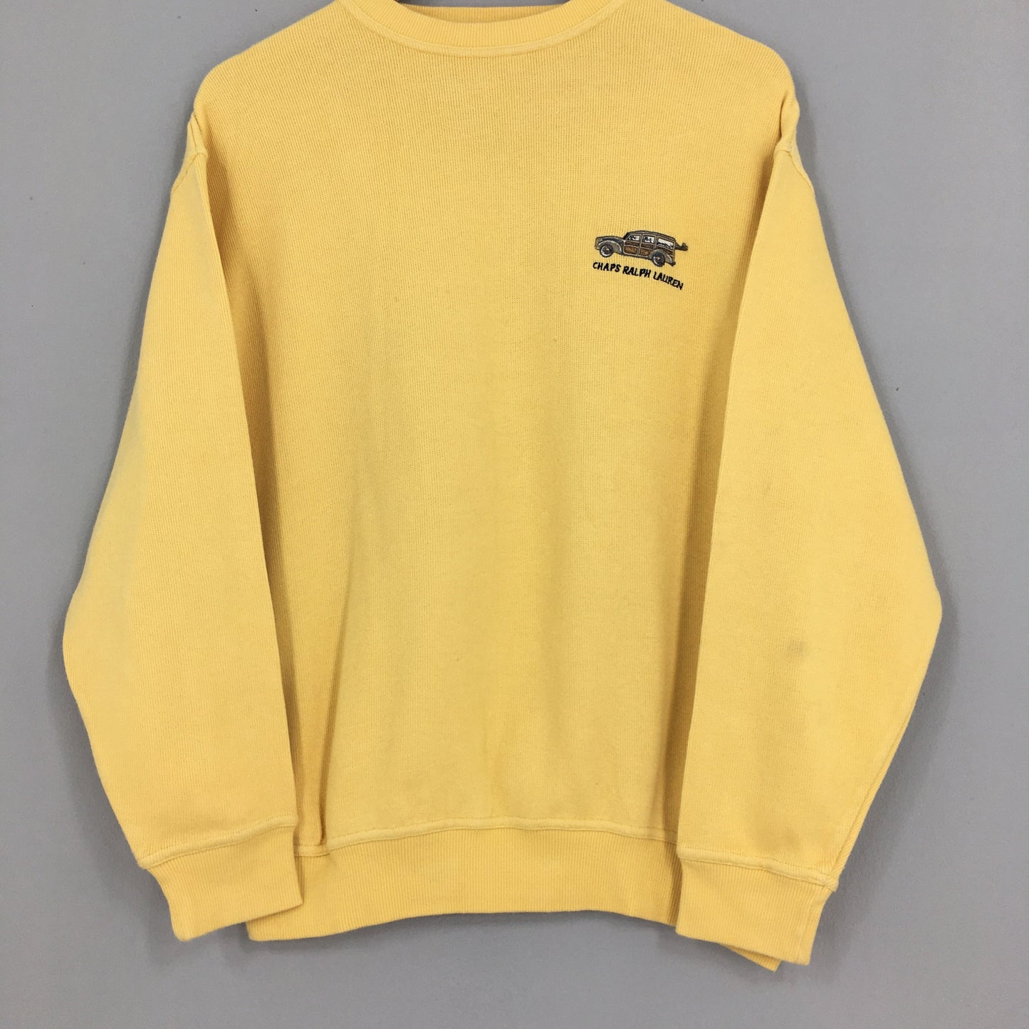 Chaps Ralph Lauren Yellow Sweatshirt Medium