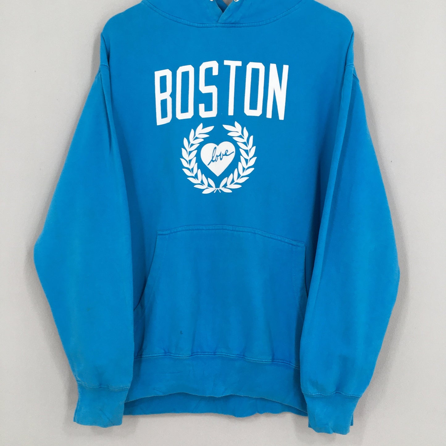 Boston State Blue Hoodie Sweater Large