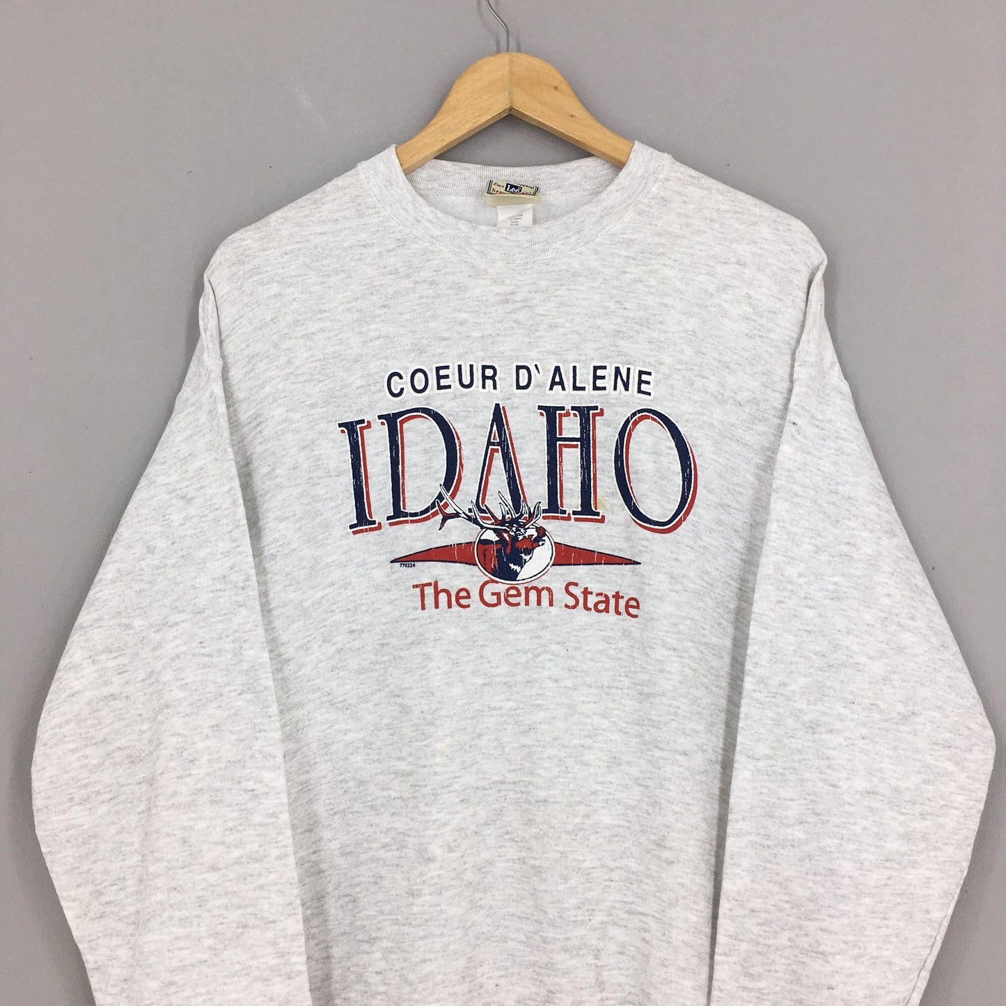 Idaho The Gem State Gray Sweatshirt Medium