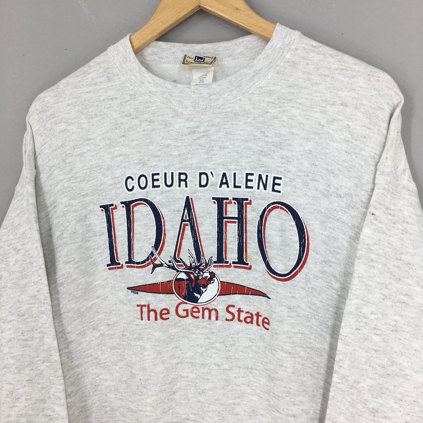 Idaho The Gem State Gray Sweatshirt Medium