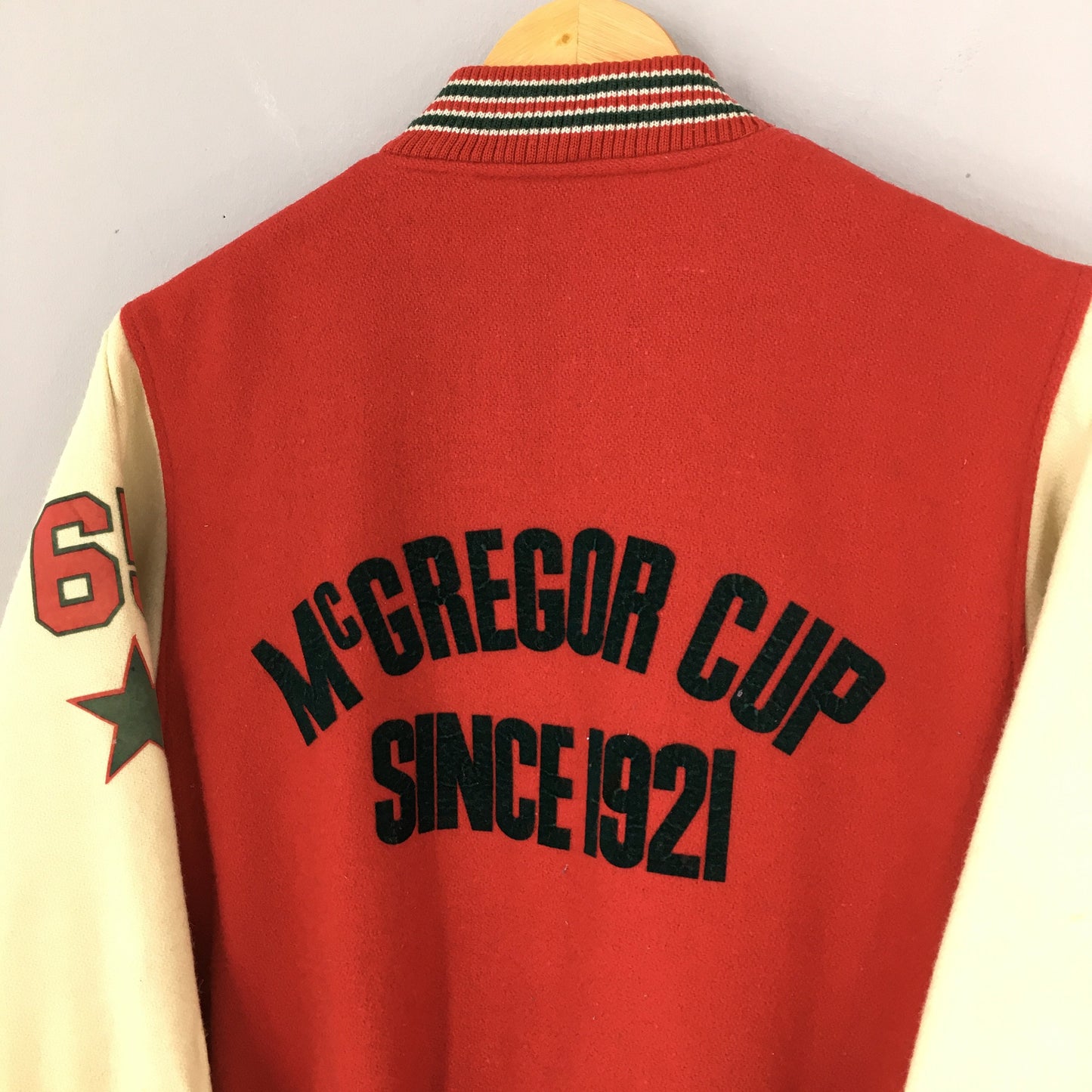 Mcgregor Cup Bomber Wool Varsity Jacket Small