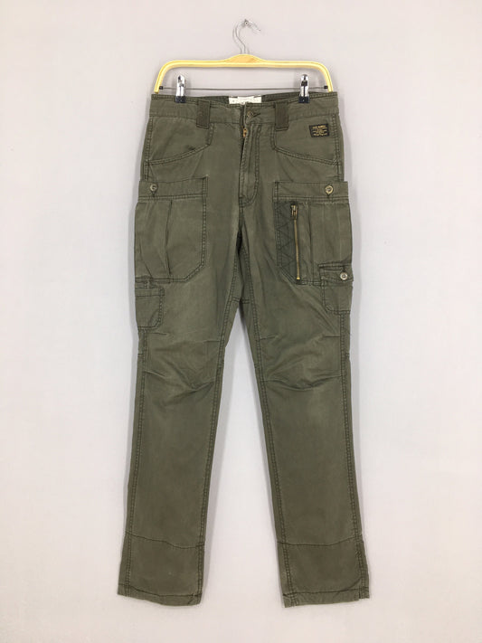 Japanese Back Number Slim Fit Cargo Pants Size 30x32