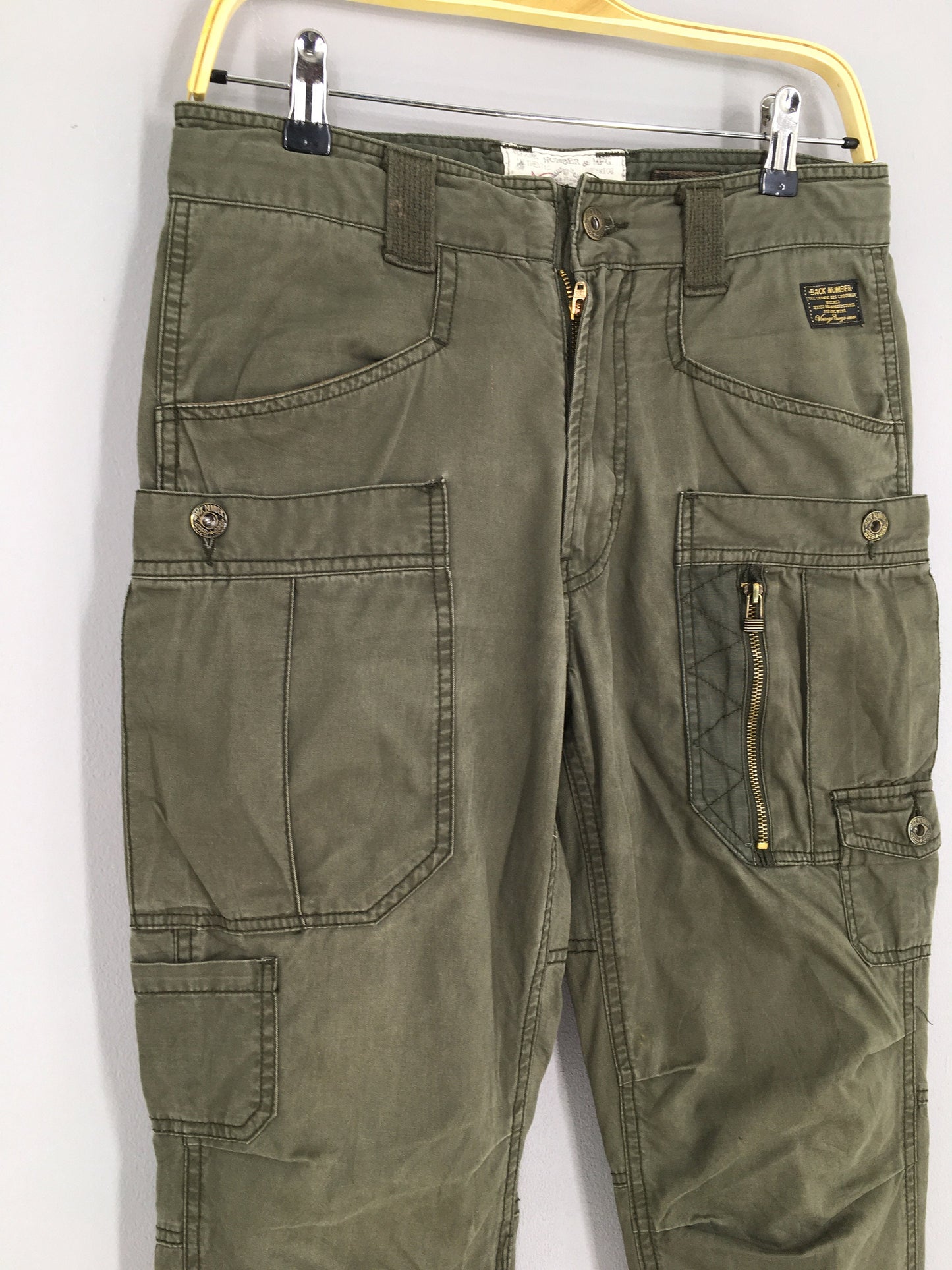 Japanese Back Number Slim Fit Cargo Pants Size 30x32