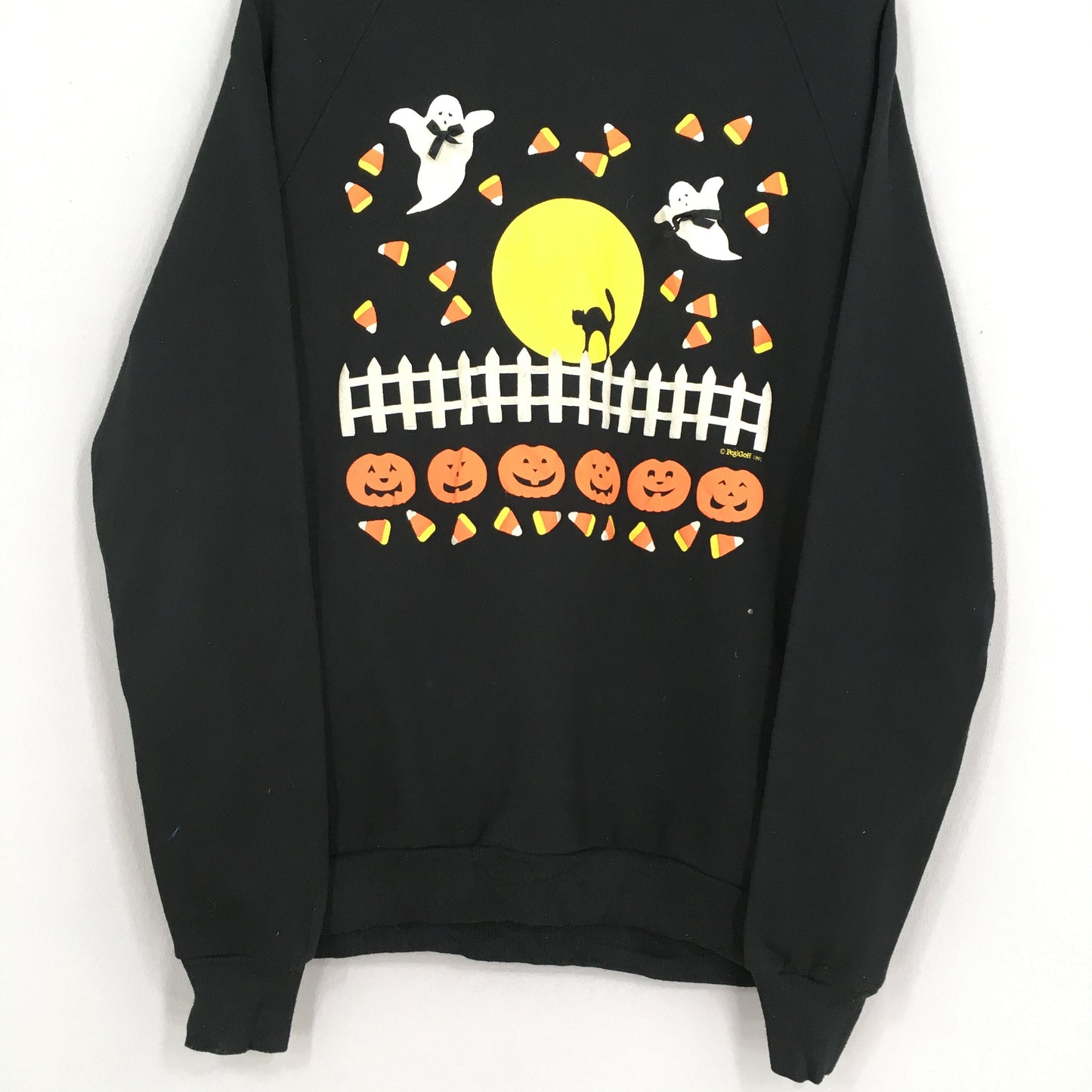 Happy Halloween Pumpkin Black Sweatshirt XLarge