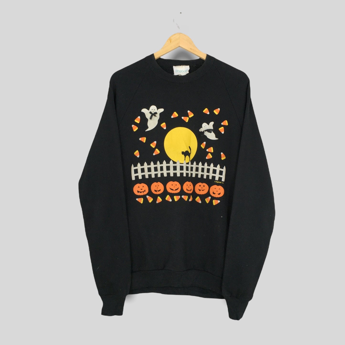 Happy Halloween Pumpkin Black Sweatshirt XLarge