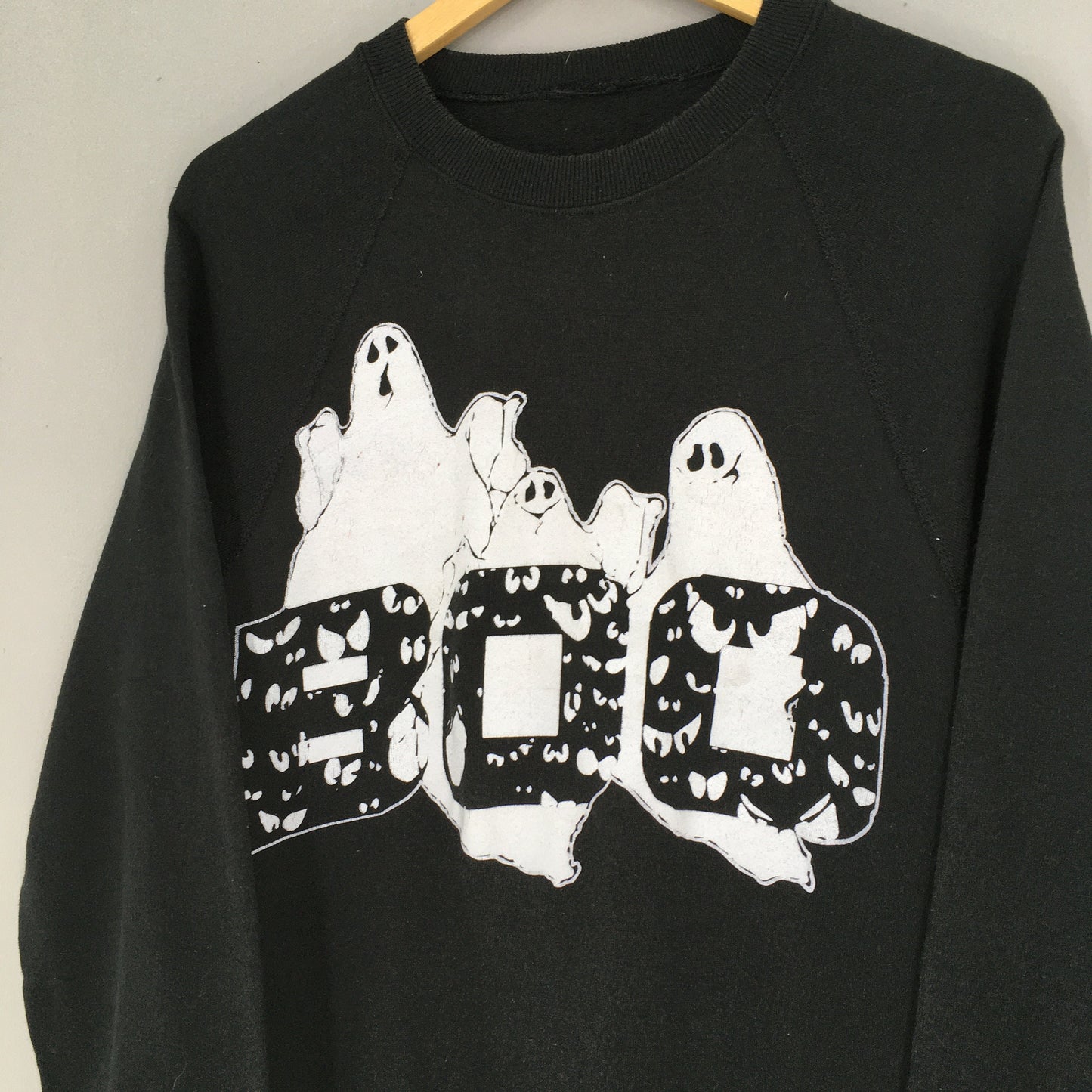 Boo Ghost Black Sweatshirt Medium