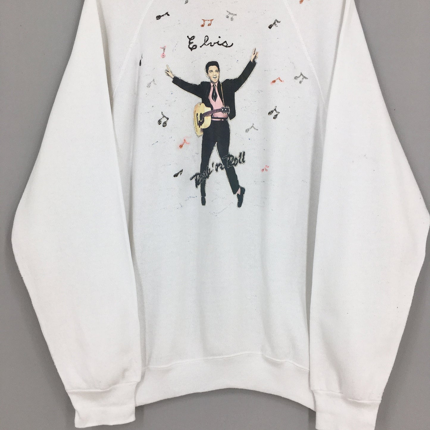 Elvis Presley White Sweatshirt XLarge