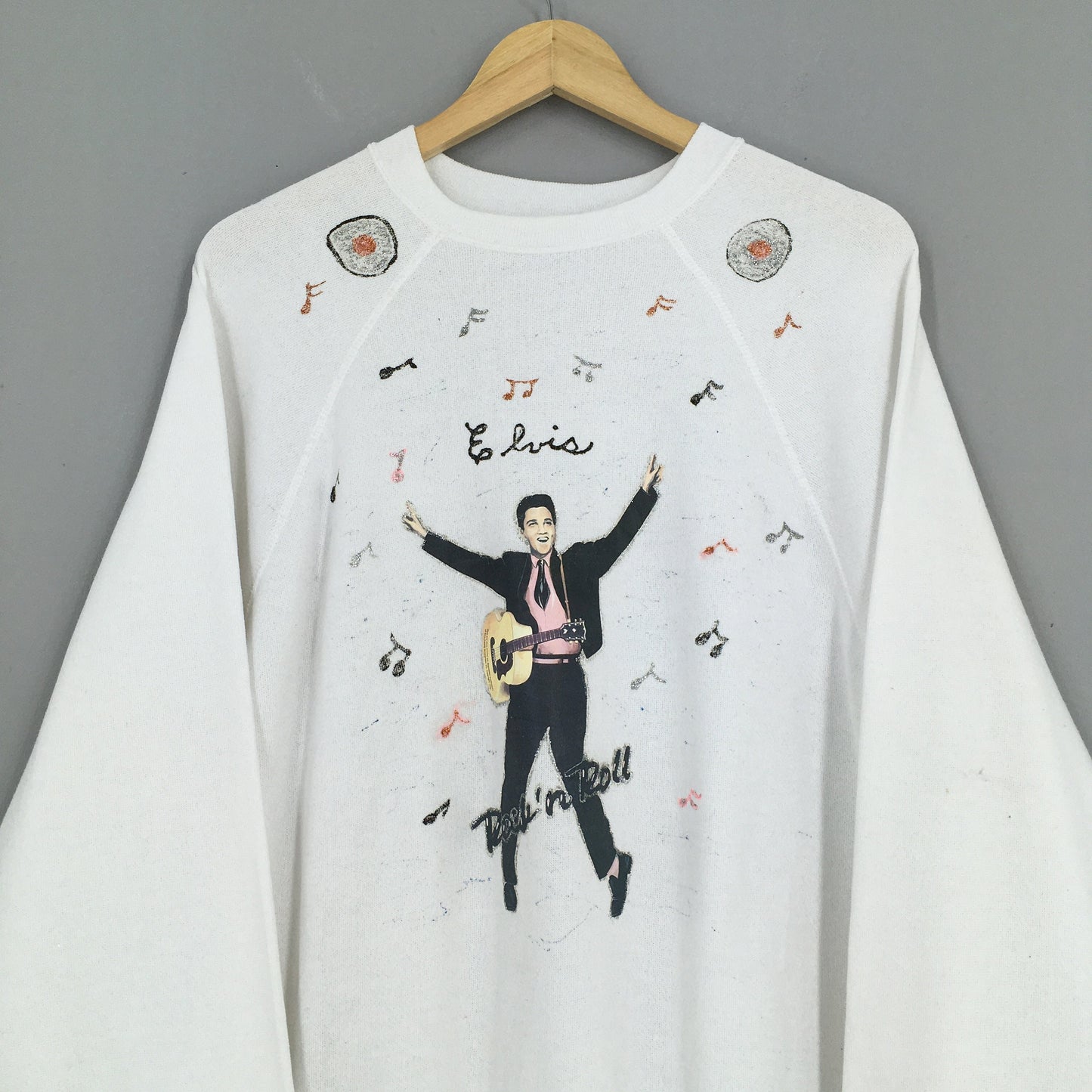 Elvis Presley White Sweatshirt XLarge