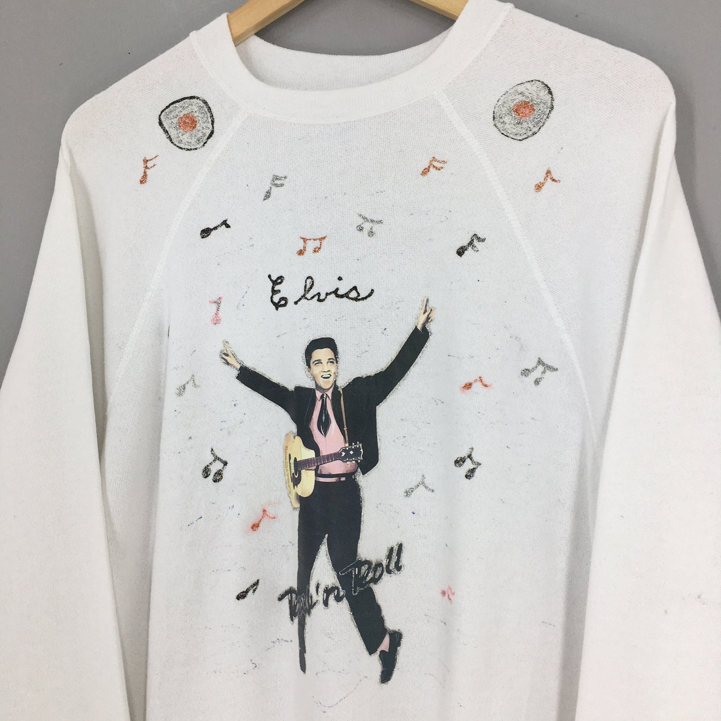 Elvis Presley White Sweatshirt XLarge