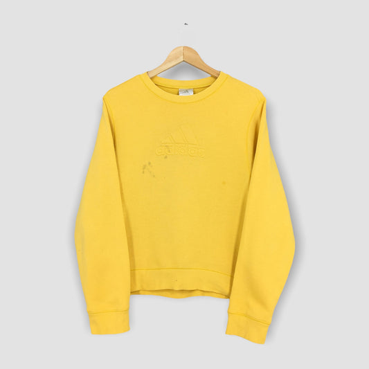 Adidas Equipment Yellow Plain Sweater Small