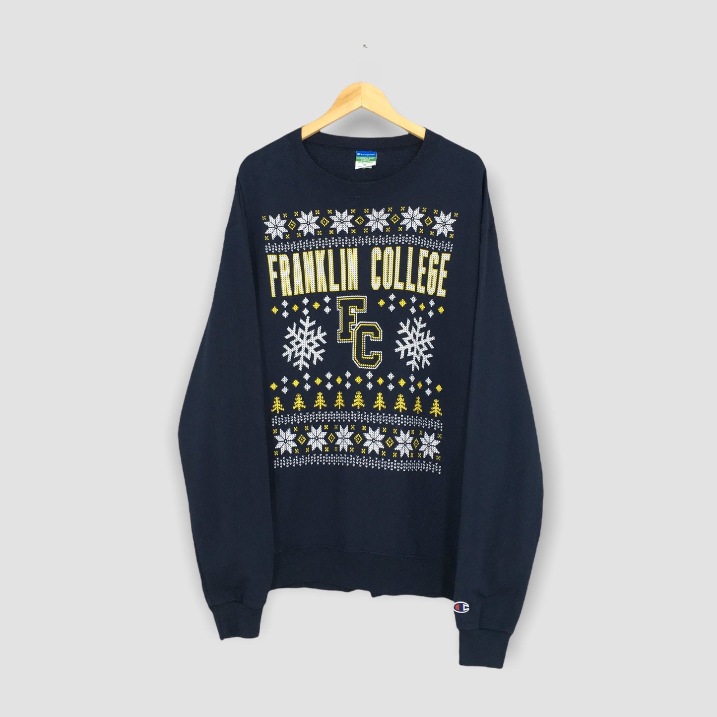 Champion Franklin College Blue Jumper XLarge