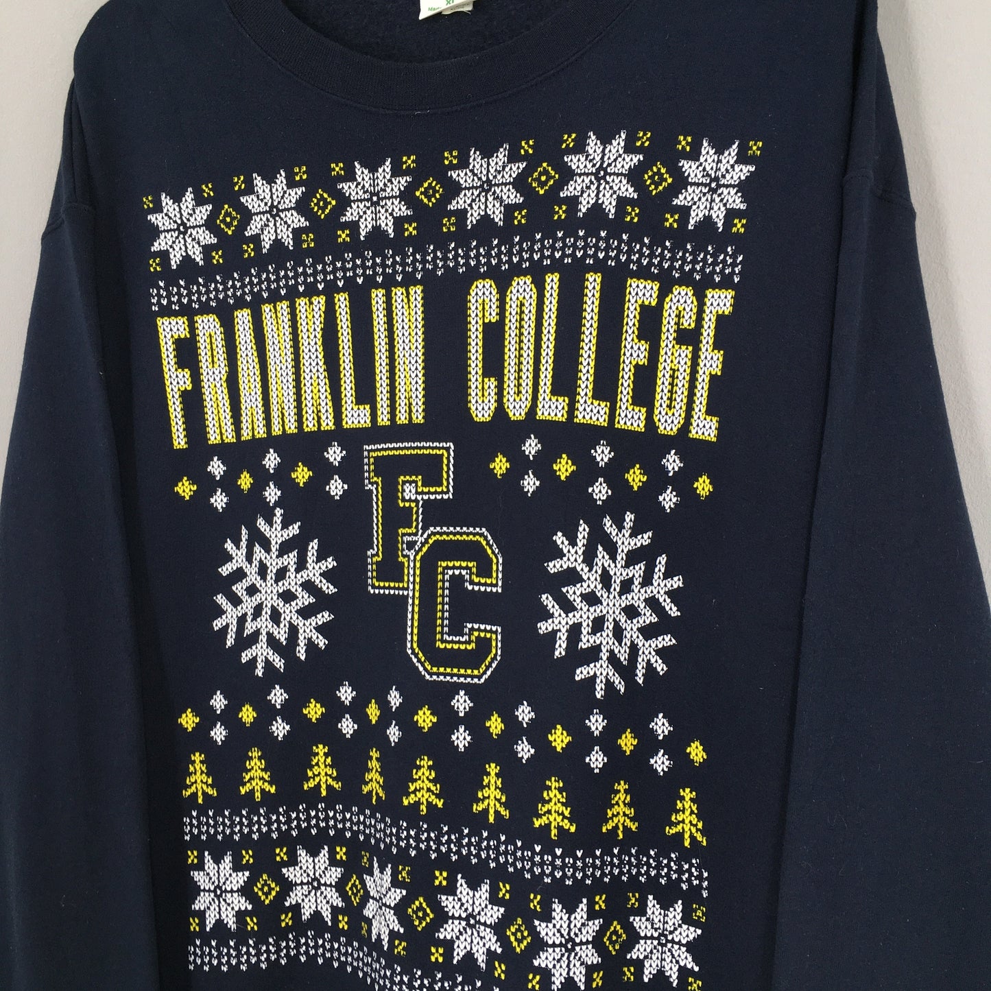 Champion Franklin College Blue Jumper XLarge