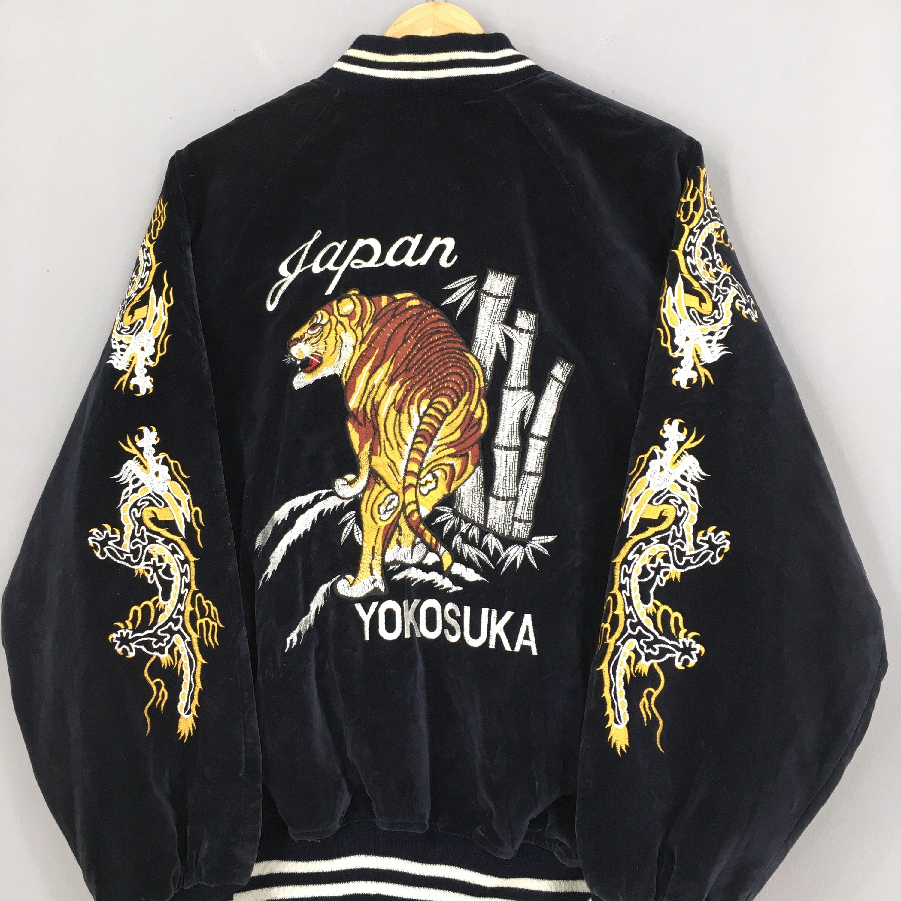 Sukajan Tiger Yokosuka Souvenir Tiger Jacket Large – axevin