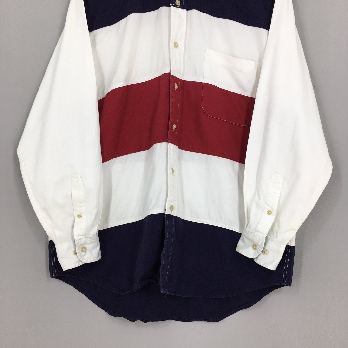 Van Heusen Stripes Multicolor Jeans Oxfords Shirt