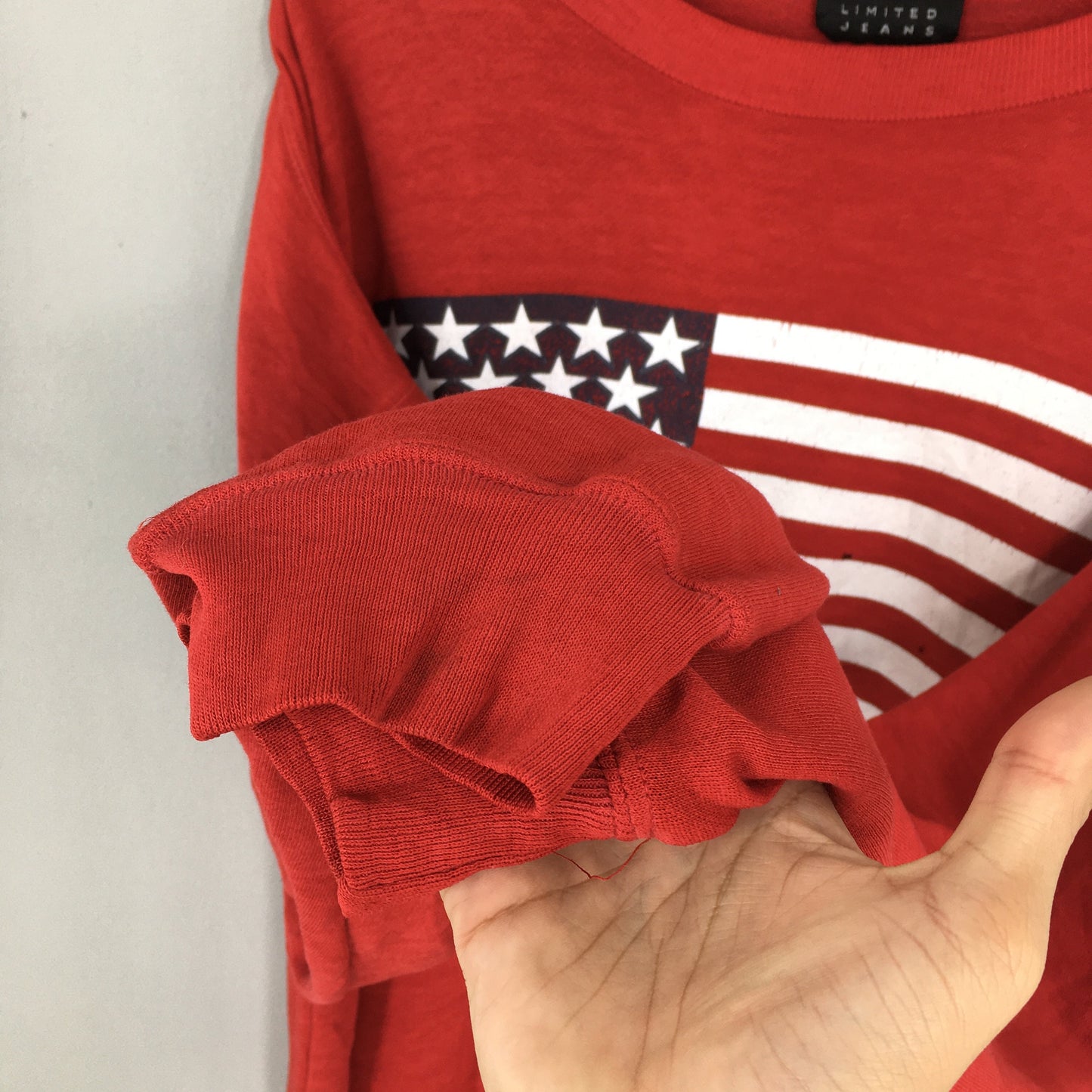 Limited 95 America Flag Red Sweater 2XLarge