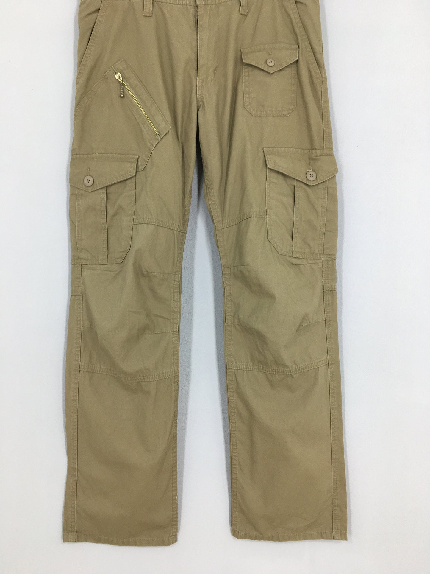 Japanese Surplus Olive Cargo Pants Size 34x32