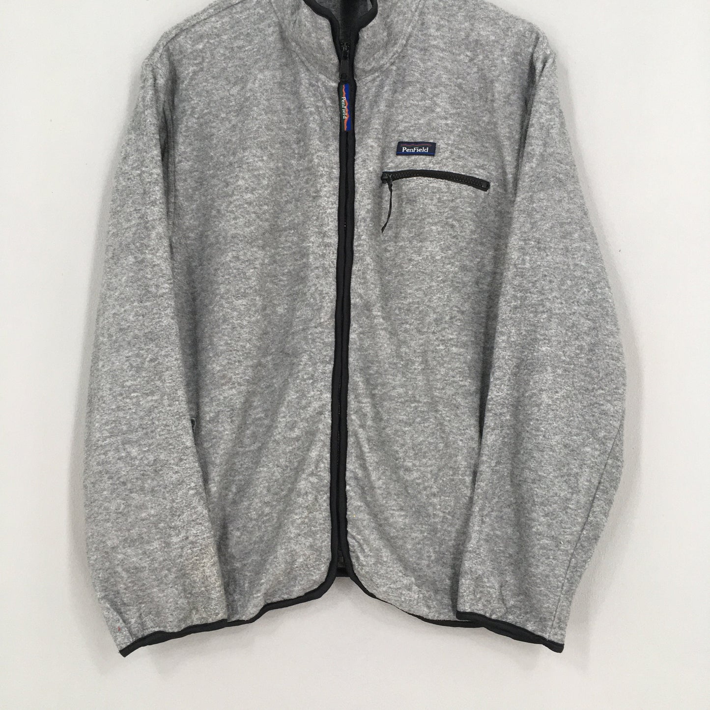 Penfield Gray Fleece Zipper Sweater Medium