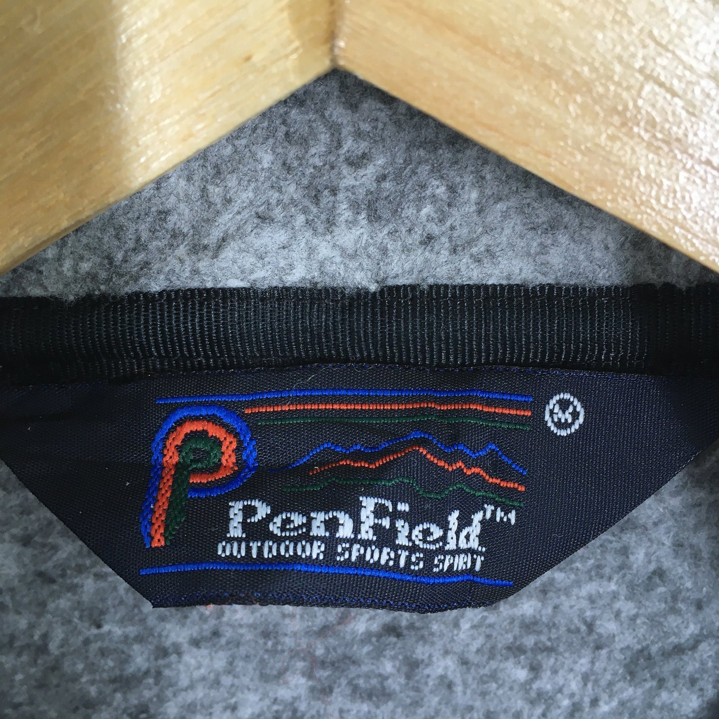 Penfield Gray Fleece Zipper Sweater Medium