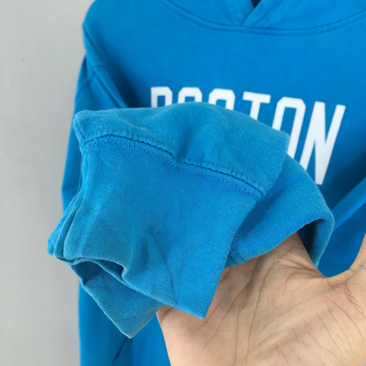 Boston State Blue Hoodie Sweater Large