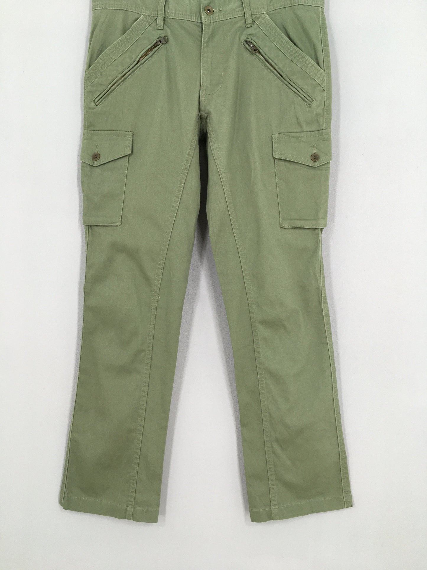 Nicole Japan Green Olive Cargo Pants Size 34x31