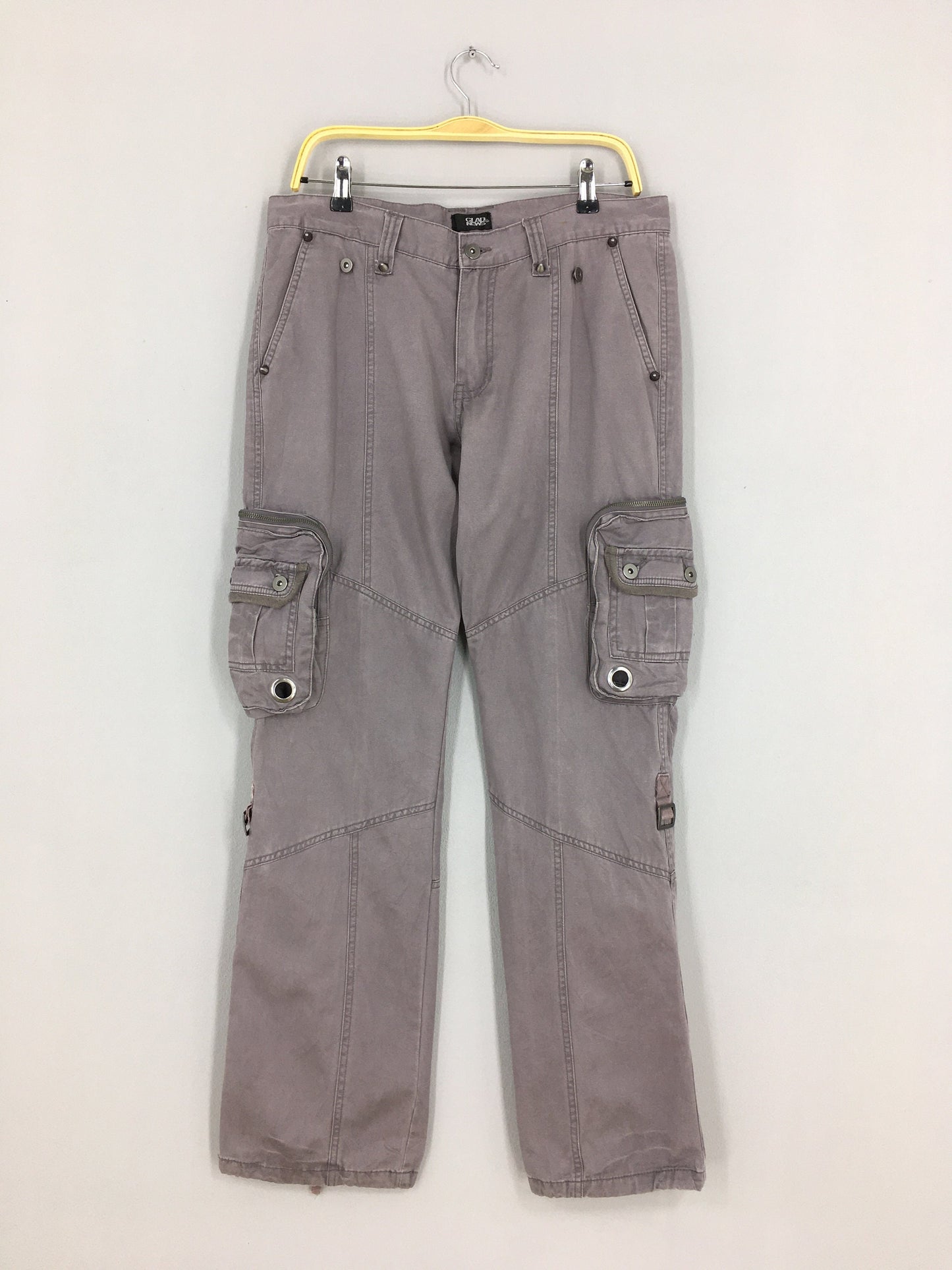 Japanese Glad News Cargo Pants Gray Size 34x31.5