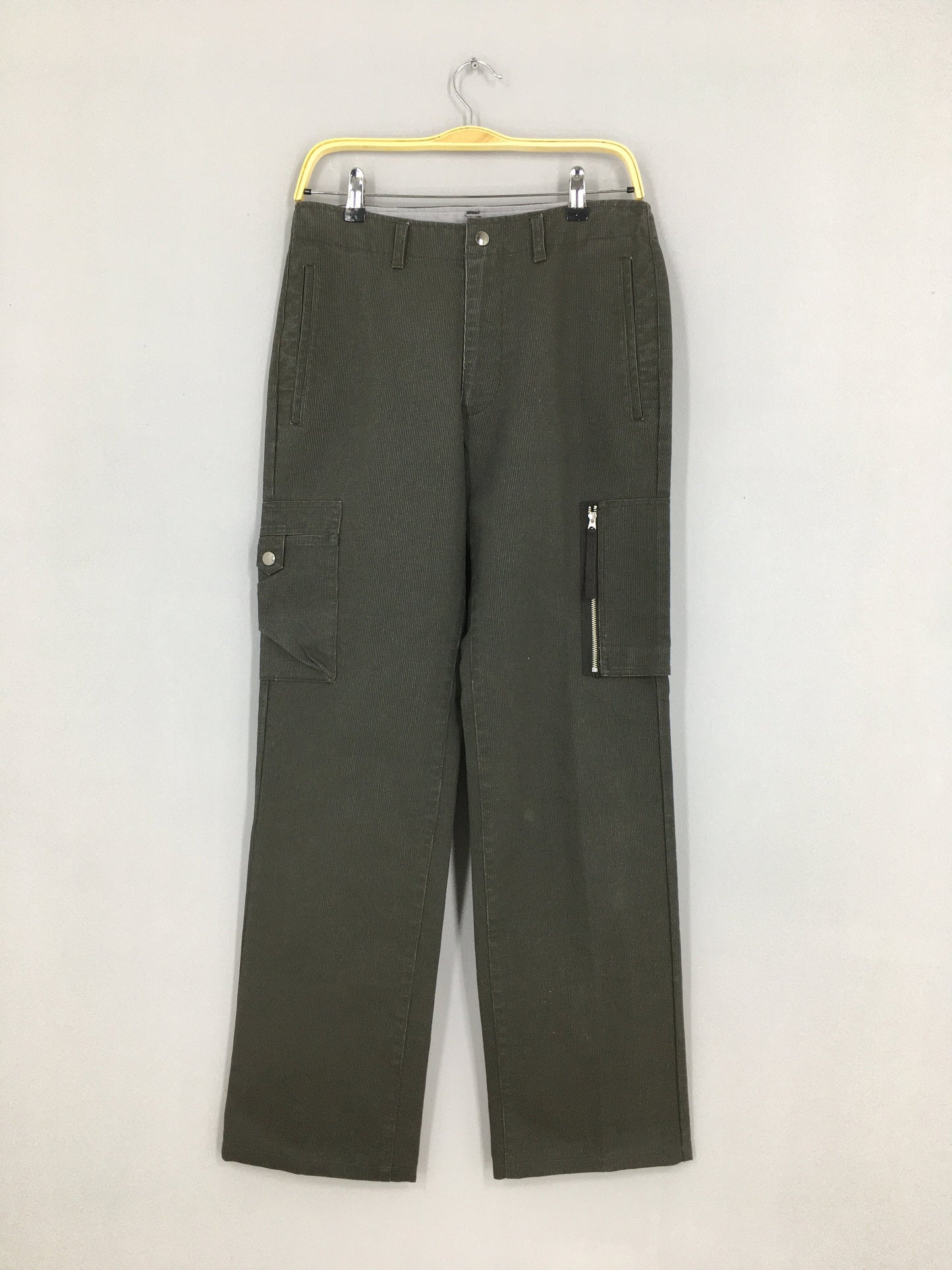 Comme Ca Ism Gray Cargo Pants Straight Cut Size 30x30