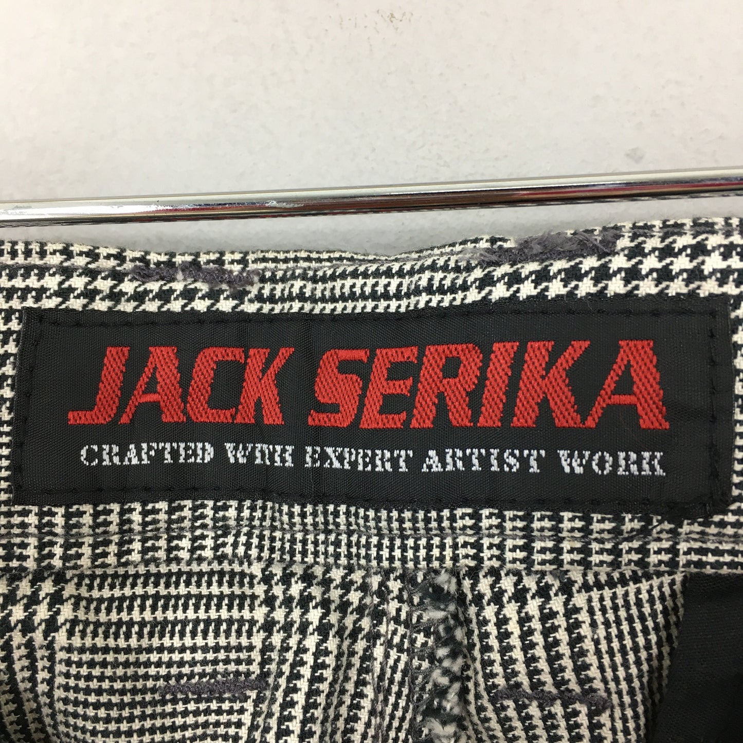 Jack Serika Japan Checkered Cargo Pants Size 33x33