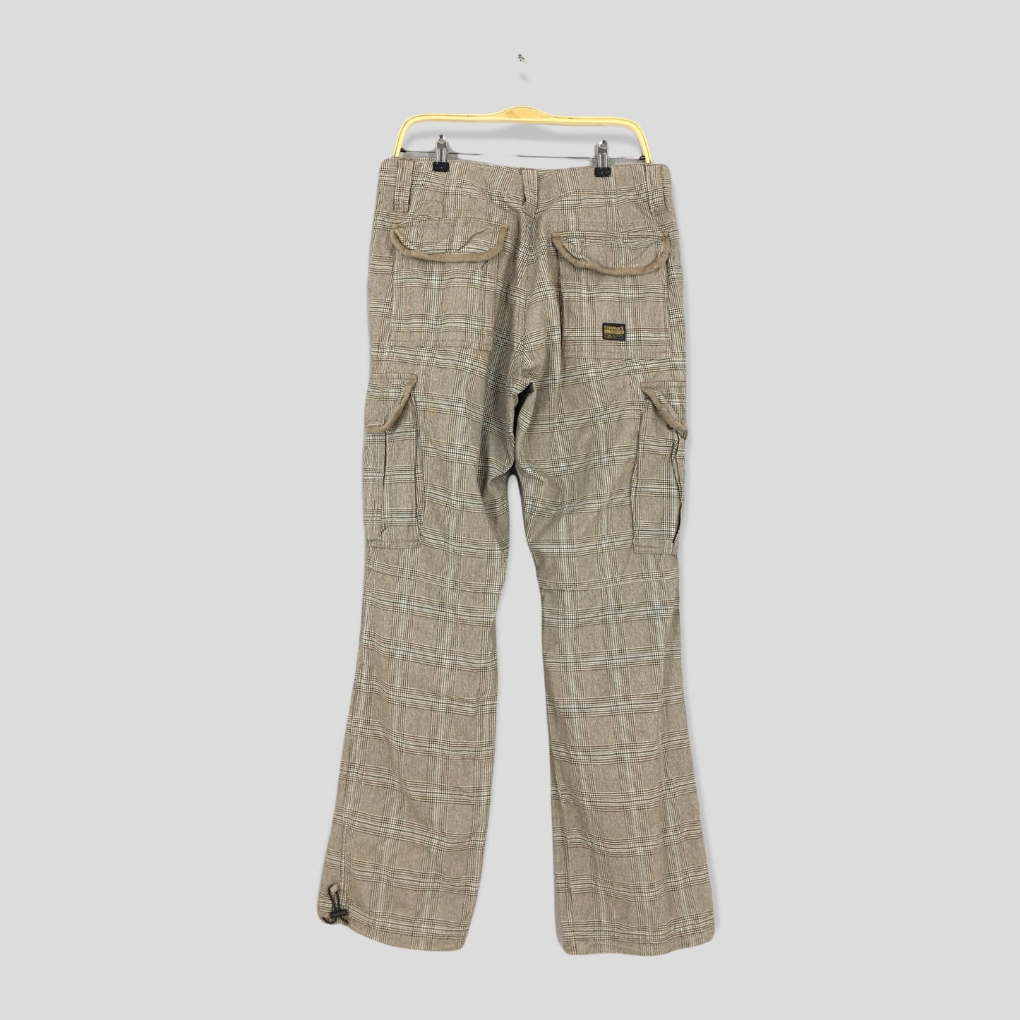 Japanese Kissmark Cargo Tartan Plaid Pants Size 34x32