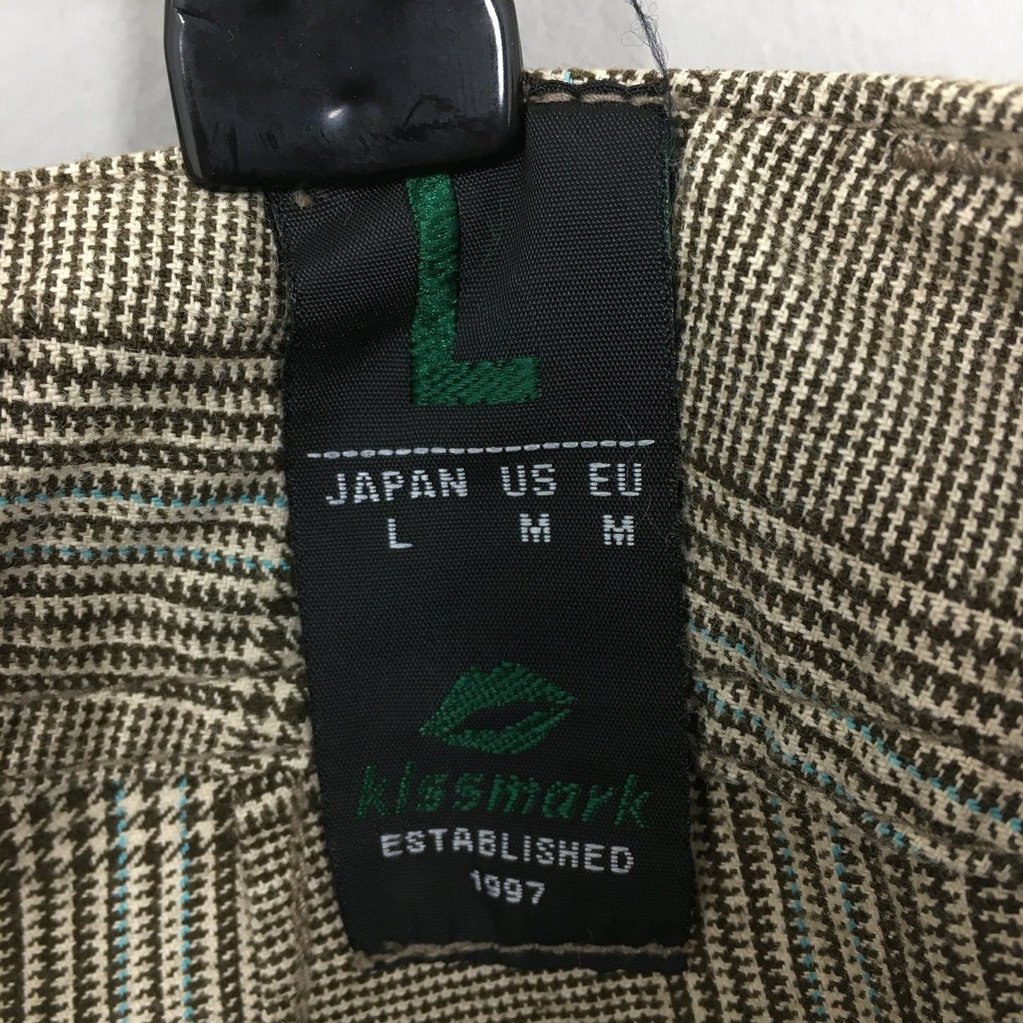 Japanese Kissmark Cargo Tartan Plaid Pants Size 34x32