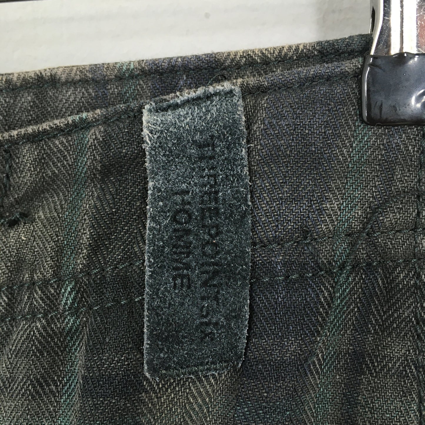 Three Point Six Japan Tartan Plaid Cargo Pants Size 34x32