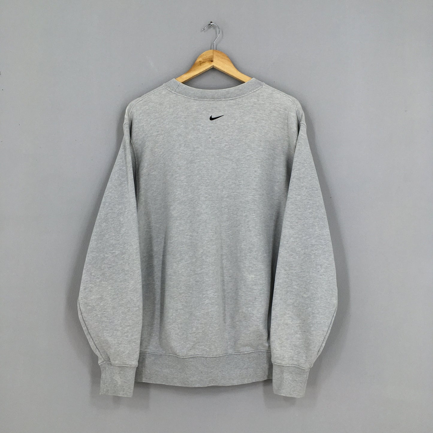 Nike Swoosh Nike Block Gray Sweatshirt Medium