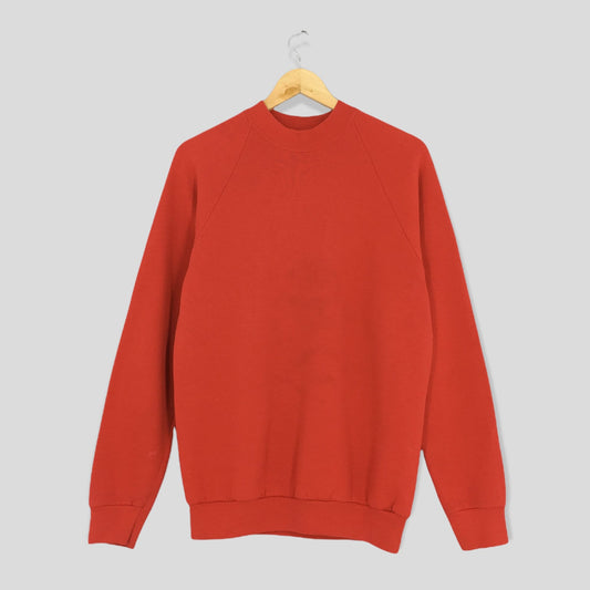 Fruit Of The Loom Chili Red Plain Sweatshirt Medium