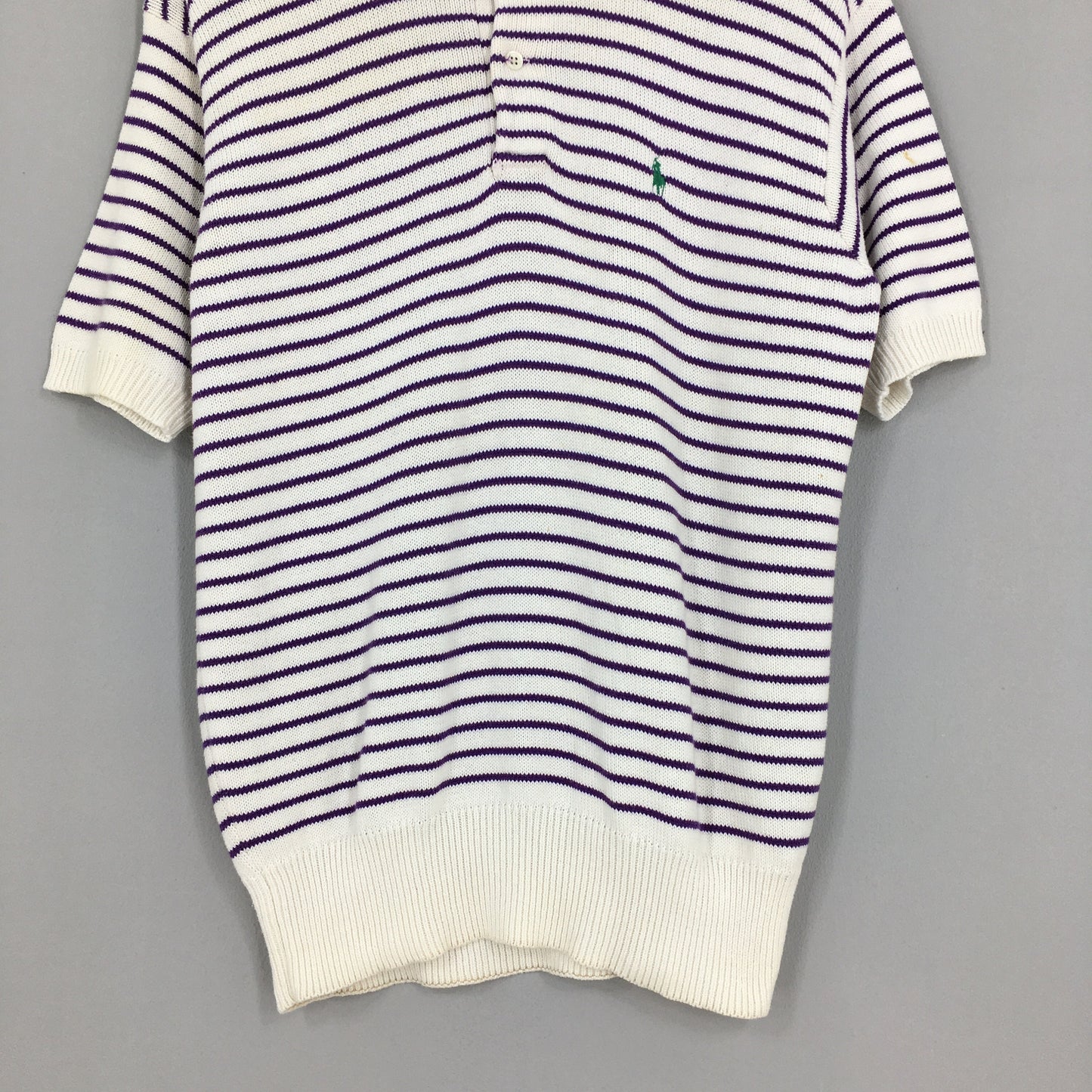 Polo Ralph Lauren Purple Stripes Polo Shirt Large