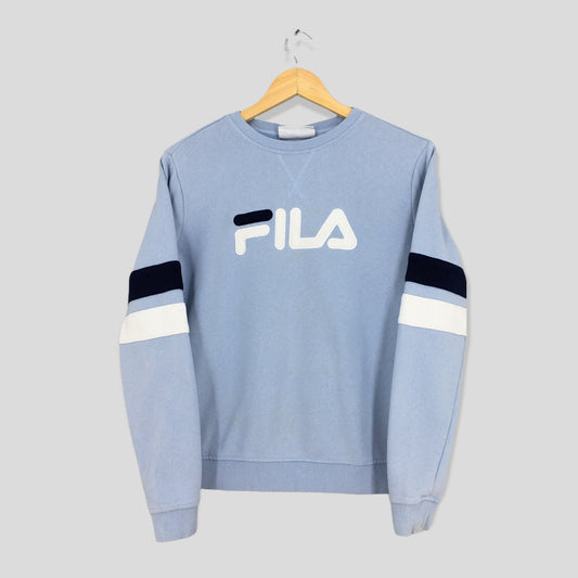 Fila Italia Soft Blue Sweatshirt Small