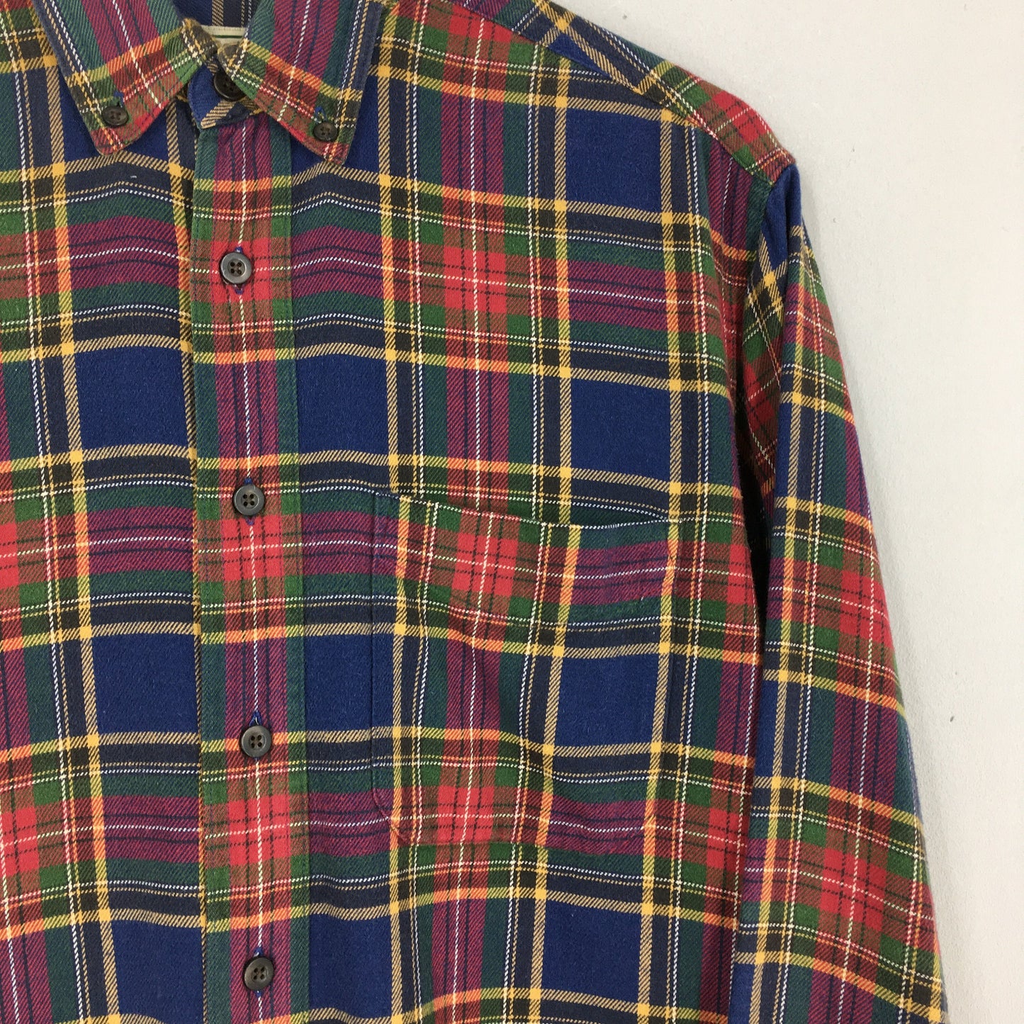 LL Bean Checked Flannel Button Up Small