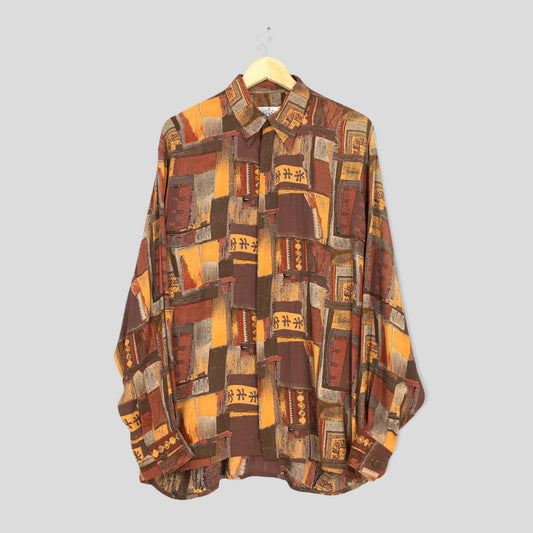 Novelty Baroque Pattern Shirt Large