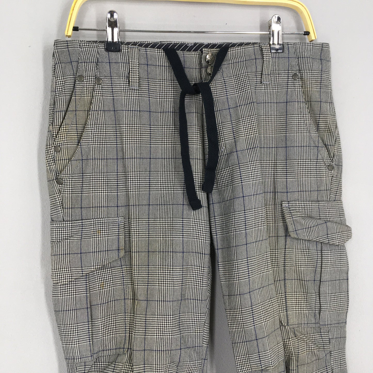 Comme Ca Commune Checkered Cargo Pants Size 30x31.5