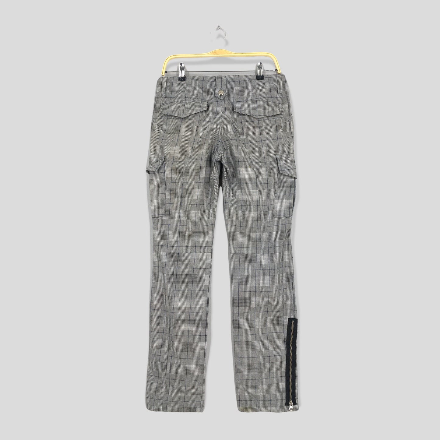 Comme Ca Commune Checkered Cargo Pants Size 30x31.5