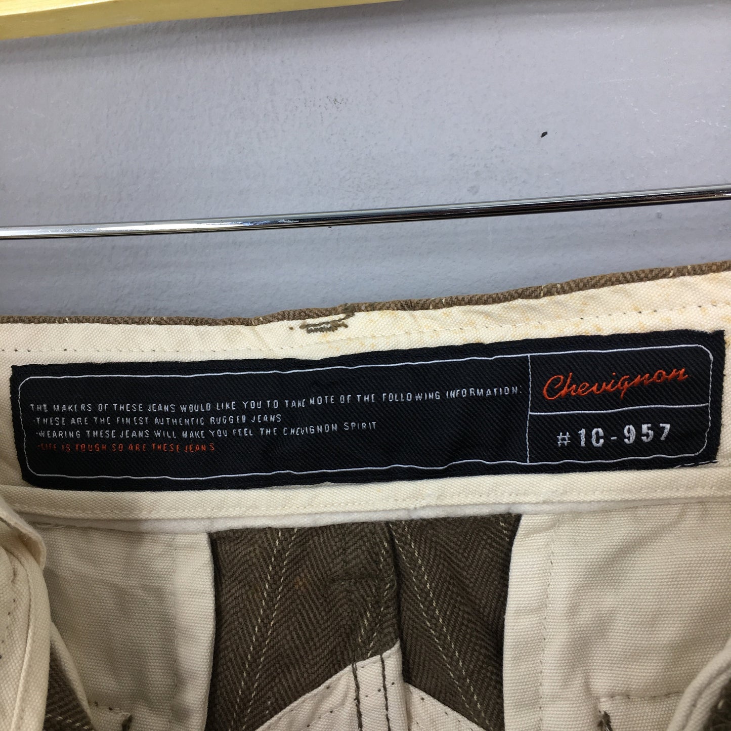 Chevignon Cargo Pants Techwear Stripes Size 32x31