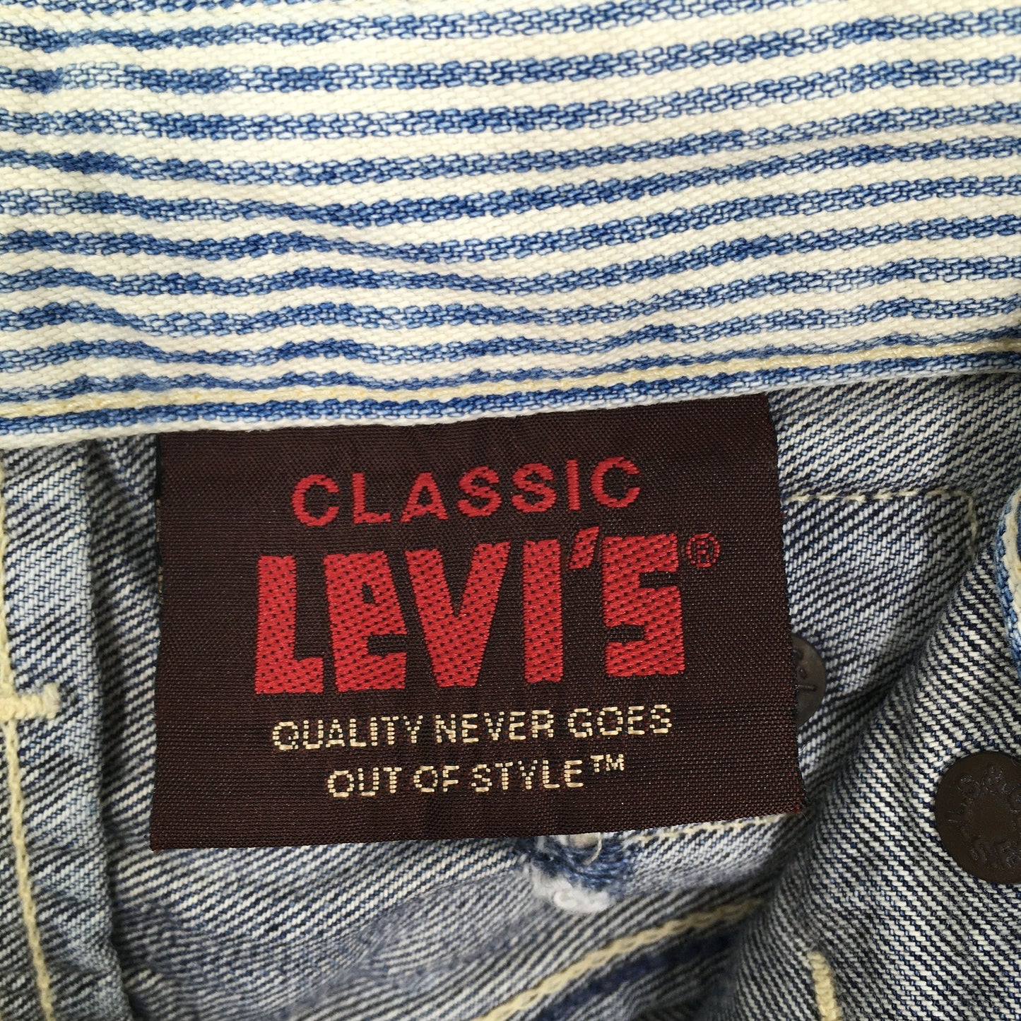 Levi's 203 Faded Blue Denim Jeans Size 30x30