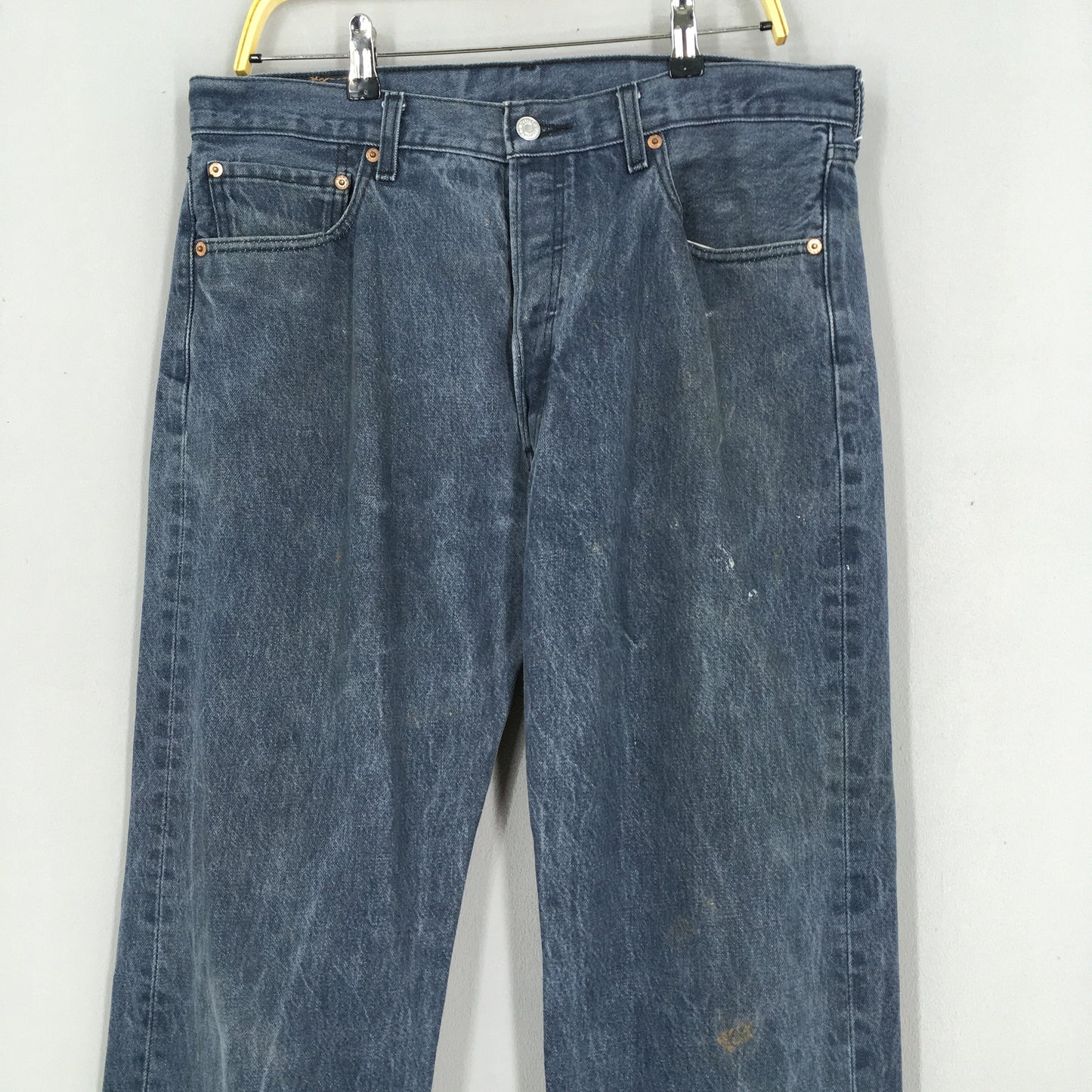 Levi's 501 Faded Gray Stonewash Jeans Size 33x29