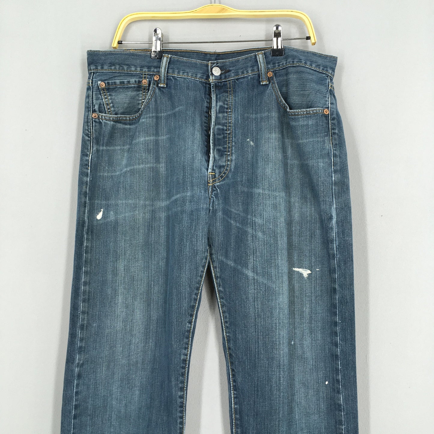 Levi's 501 Indigo Blue Jeans Size 34x33.5