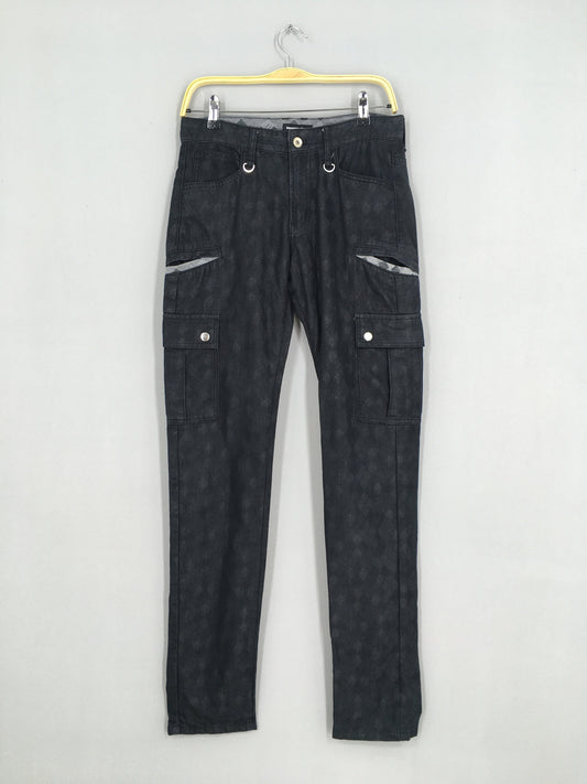 Semantic Design Checked Diamond Cargo Pants Size 30x32