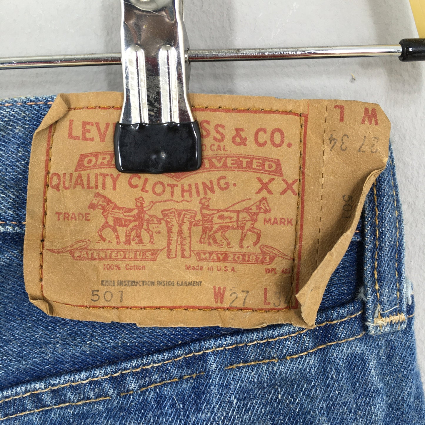 Levi's 501 Redline Selvedge Usa Jeans Size 26x30