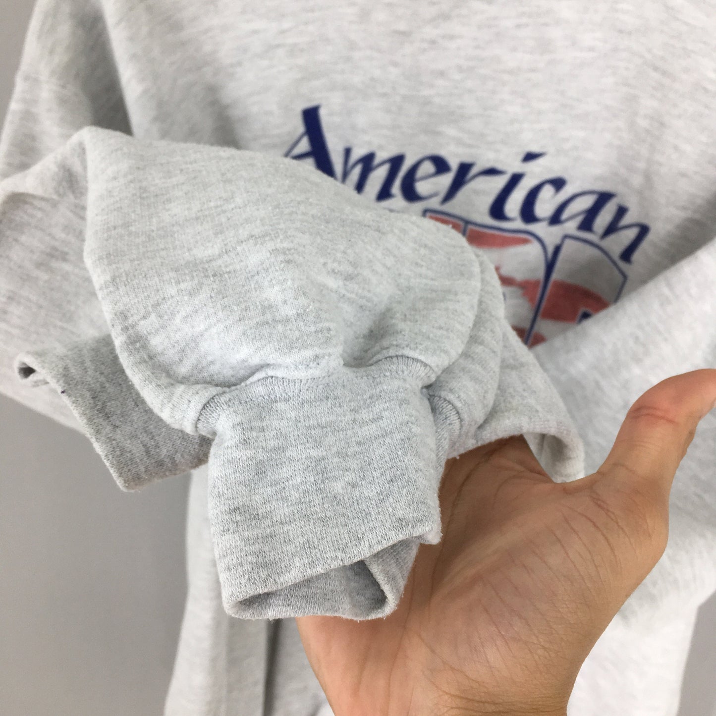 American Pride Gray Sweater Large