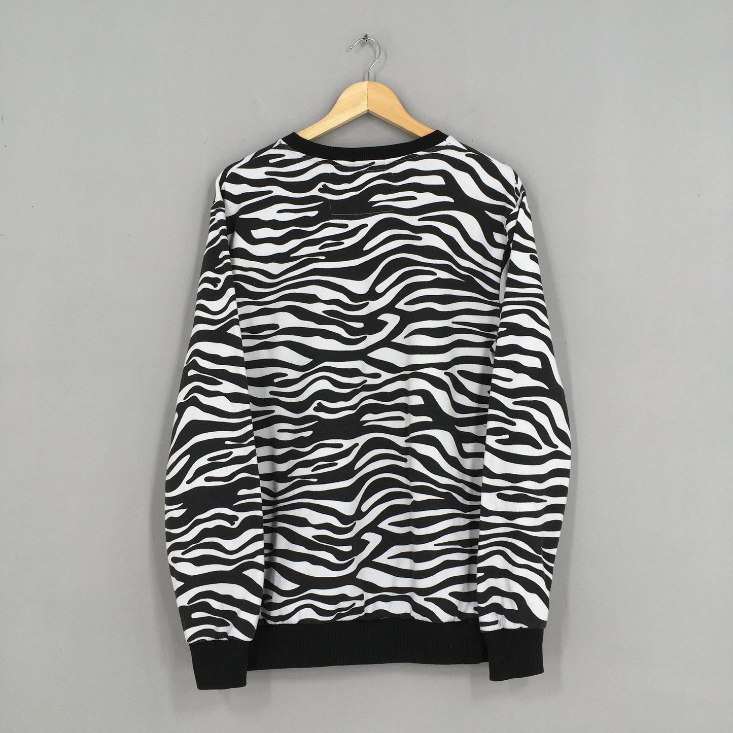 Pop Art Zebra Stripes Pattern Sweater Large