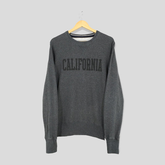 California Cal State Gray Sweater Large